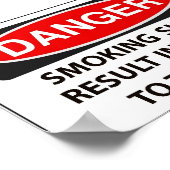 Poster Avertissement aux fumeurs (Coin)