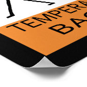 Poster Avertissement Bagpier Temperamental (Coin)