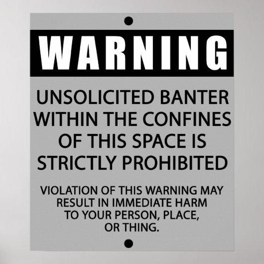 POSTER AVERTISSEMENT BANTER_GRAY (Devant)