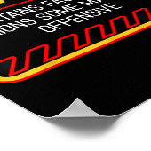 Poster Avertissement Contient Des Faits Peuvent Trouver U (Coin)