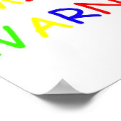 POSTER AVERTISSEMENT DE LA COMIC SANS (Coin)