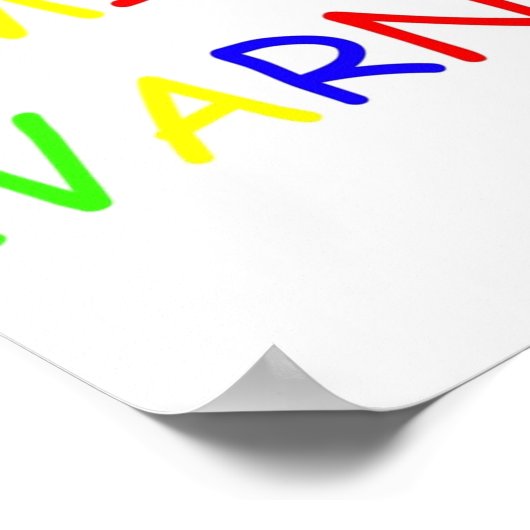 POSTER AVERTISSEMENT DE LA COMIC SANS (Coin)