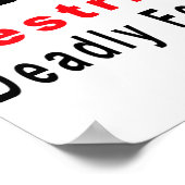 Poster Avertissement de la zone 51 (Coin)