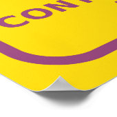 Poster Avertissement de radiation (Coin)