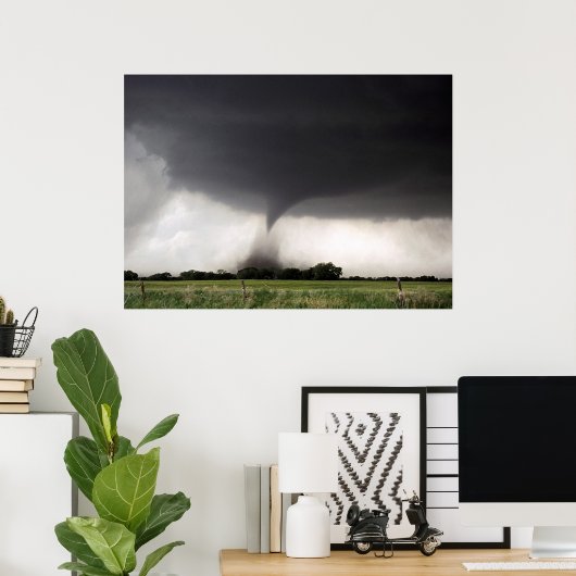 Poster Avertissement de tornade (Bureau à domicile)