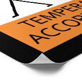 Poster Avertissement Joueur d'accordiation temporaire (Coin)