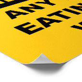 Poster Avertissement Le Cerf Attente Est Illégal (Coin)