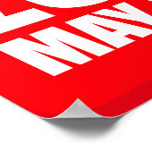 Poster Avertissement : Les zombies sont inflammables (Coin)