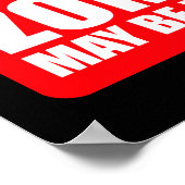 Poster Avertissement : Les zombies sont inflammables (Coin)