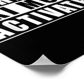 Poster Avertissement Mode Ski activé _1 (Coin)