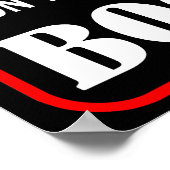 Poster Avertissement n'touchez pas mon livre (Coin)