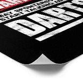 Poster Avertissement Peut Commencer Spontanément À Parler (Coin)