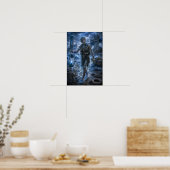 Poster Avertissement / Sauveteur / Plage (Cuisine)