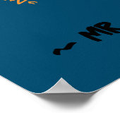 Poster Avertissement sur l'affiche de devis mathématiques (Coin)