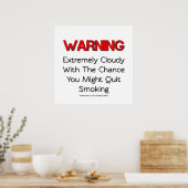 Poster Avertissement Vous Pourriez Cesser De Fumer Des Af (Cuisine)