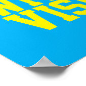 Poster Aveugle avec une vision bleue (Coin)