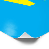 Poster Aveugle avec une vision bleue (Coin)