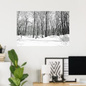 Poster Aveuglé par la neige (Bureau à domicile)