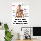 Poster Avez-Vous Des Symptômes De Tuberculose ? (Bureau à domicile)