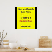 Poster Avez-vous entendu parler de l'affiche de vente de  (Cuisine)