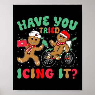 Poster Avez-Vous Essayé De Le Glacer Noël Pain D'Épice No