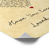 Poster Avez-Vous Jamais Vraiment Aimé Une Femme Coeur Vin (Coin)