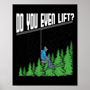 Poster Avez-Vous Même Ascenseur Chaise Longue Amusante Sk