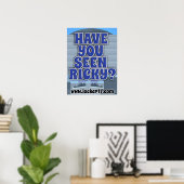 Poster Avez-Vous Vu Ricky Cool Réserver Question Devise (Bureau à domicile)