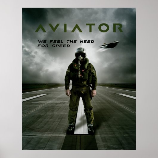 Poster Aviateur Fighter (Devant)