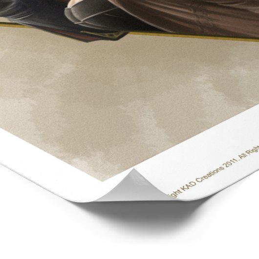 Poster Aviateur Steampunk (Coin)