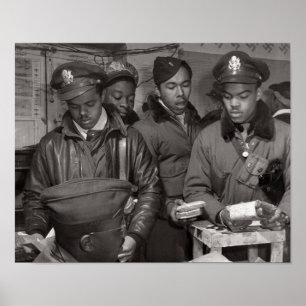 Poster Aviateurs de Tuskegee - 332nd groupe de combattant