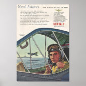 Poster Aviateurs navals Ad Convair 1954 (Devant)
