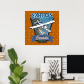 Poster Aviation Canada Northern Adventure (Bureau à domicile)