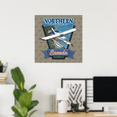 Poster Aviation Canada Northern Adventure (Bureau à domicile)
