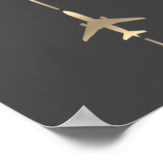 Poster Aviation minimale (Coin)