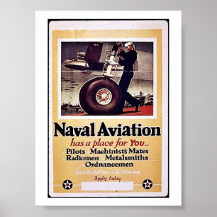 Poster Aviation navale