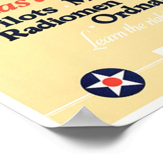 Poster Aviation navale 2ème guerre mondiale (Coin)