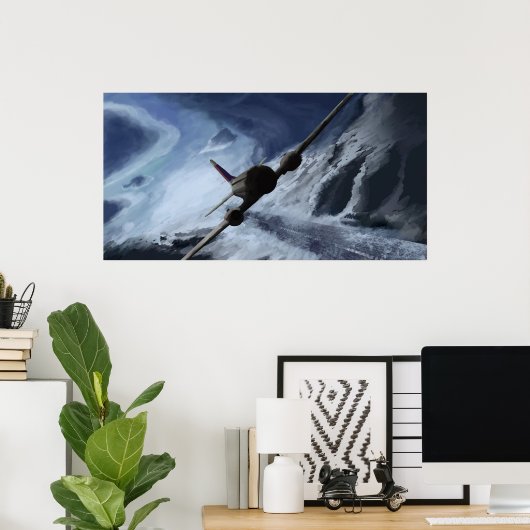 Poster Aviation polaire (Bureau à domicile)