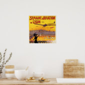 Poster Aviation vintage (Cuisine)