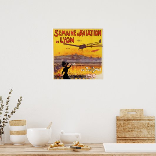 Poster Aviation vintage (Cuisine)