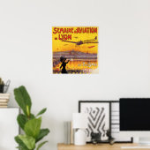 Poster Aviation vintage (Bureau à domicile)