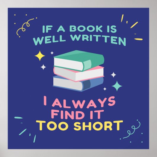 Poster Avid Reader I - Citation Jane Austen (Devant)