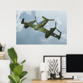 Poster Avion (Bureau à domicile)
