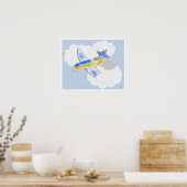 Poster Avion à réaction dans les nuages (Cuisine)