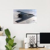 Poster Avion B-2 Spirit (Bureau à domicile)