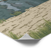 Poster Avion Bush et pêche - Montana (Coin)