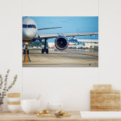 Poster Avion circulant vers le départ (Cuisine)