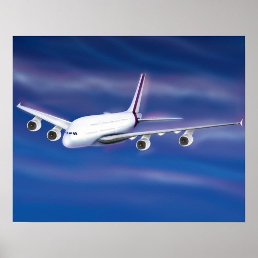 Poster Avion commercial Double Decker (Devant)