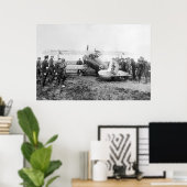 Poster Avion de chasse allemand WW1, années 1910 (Bureau à domicile)