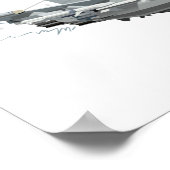 Poster Avion de chasse caricaturale (Coin)